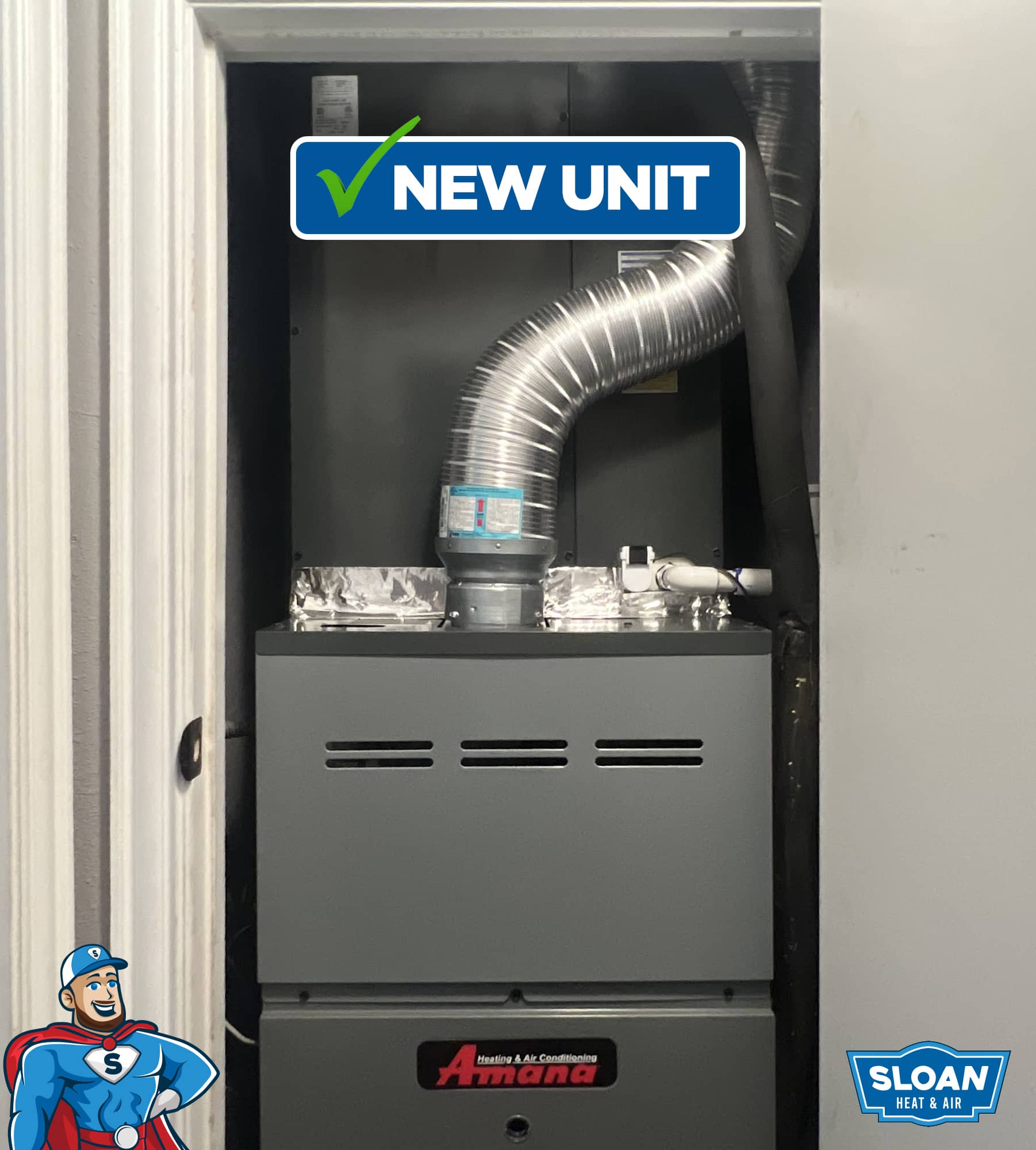 New HVAC unit from Sloan Heat & Air near Athens TX