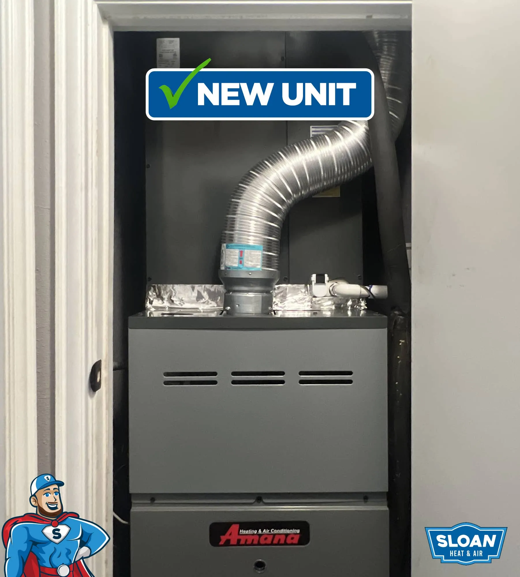 New HVAC unit from Sloan Heat & Air near Athens TX